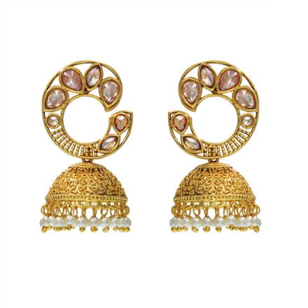 Antique Jhumki with gold plating