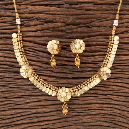 Antique Temple Necklace With Gold Plating
