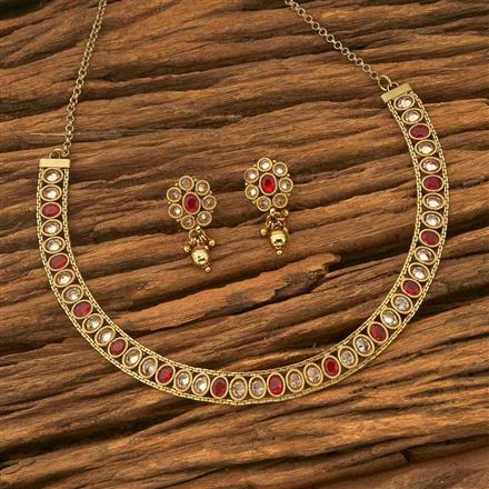 Antique Classic Necklace with mehndi plating