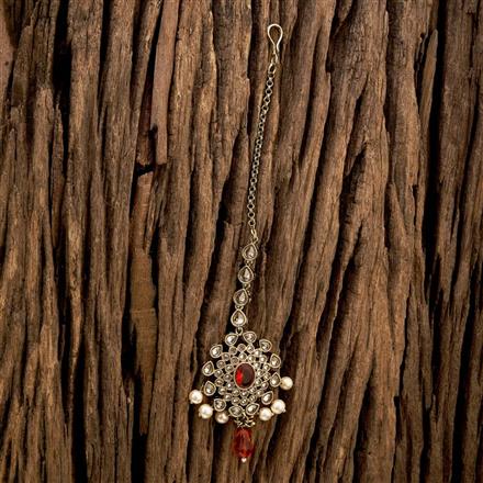 Antique Classic Tikka with mehndi plating