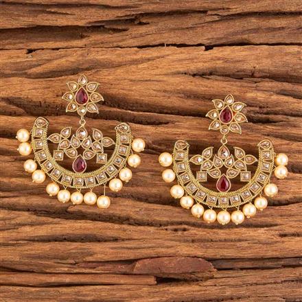 Antique Chand Earring with mehndi plating
