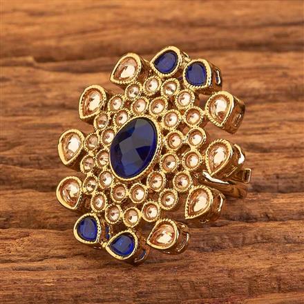 Antique Classic Ring with mehndi plating