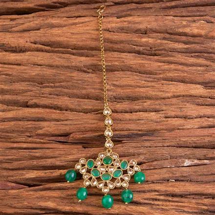 Antique Chand Tikka with mehndi plating