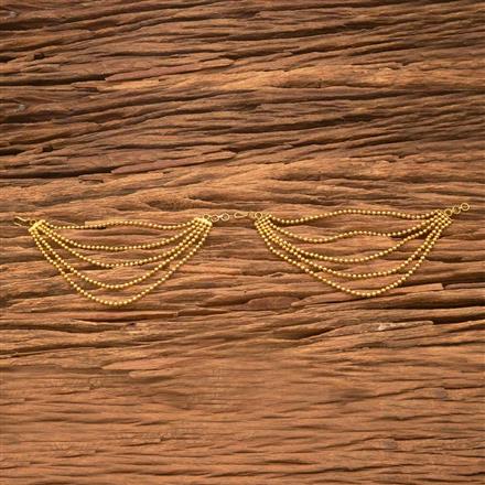 Antique Padmavati Ear Chains with gold plating