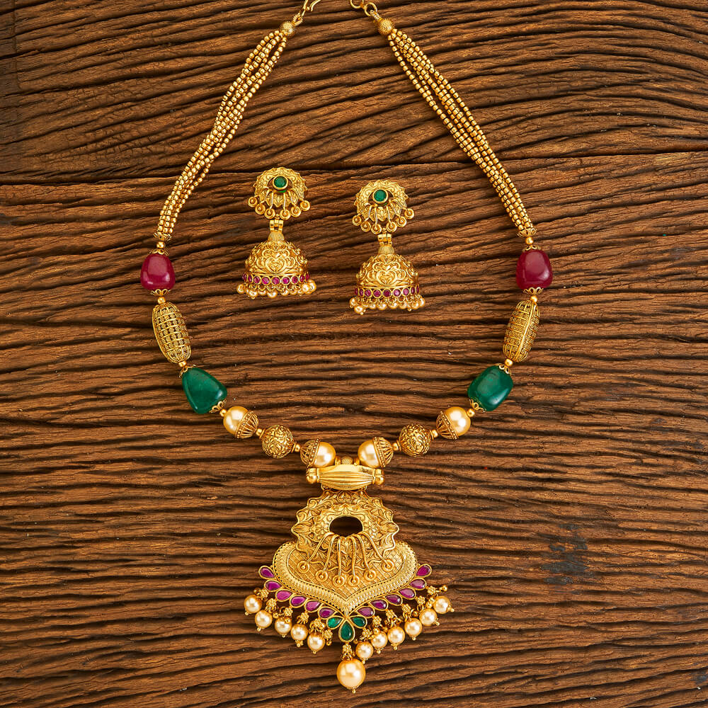 Purchase 18352 Antique Mala Pendant Set 