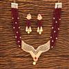 Antique Mala Pendant Set with gold plating