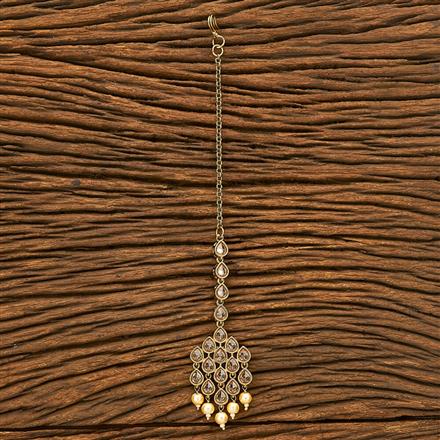 Antique Classic Tikka with mehndi plating