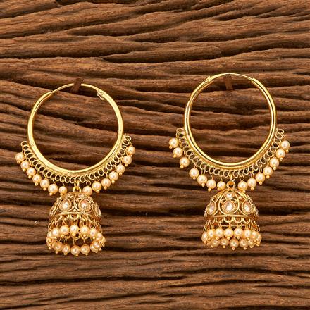 Antique Jhumkis with gold plating