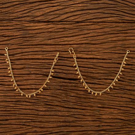 Antique Plain Ear Chain with gold plating