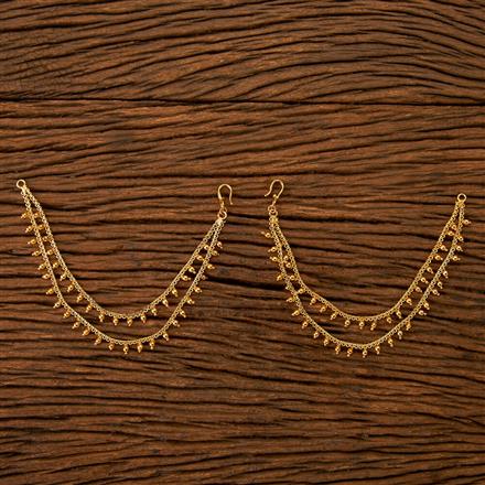 Antique Plain Ear Chain with gold plating