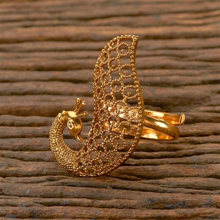 Antique Peacock Ring with gold plating