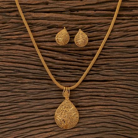 Antique Plain Pendant set with gold plating
