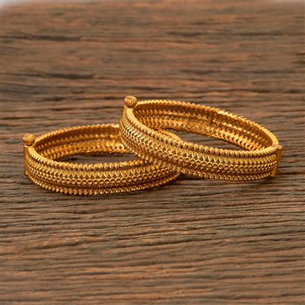 Antique South Indian Bangles With Matte Gold Plating