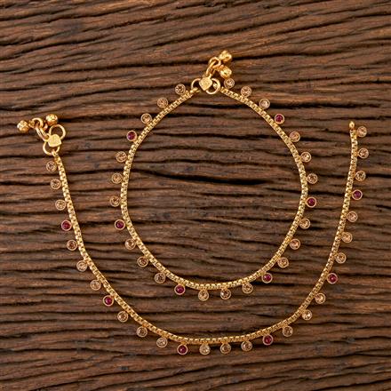 Antique Delicate Payal With Gold Plating