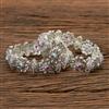 Antique Openable Bangles With Matte Rhodium Plating