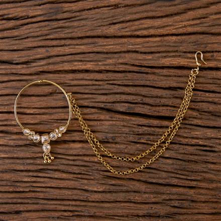 Antique Pressing Nose ring with Mehndi Plating