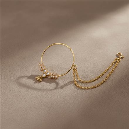 Antique Pressing Nose ring with Mehndi Plating