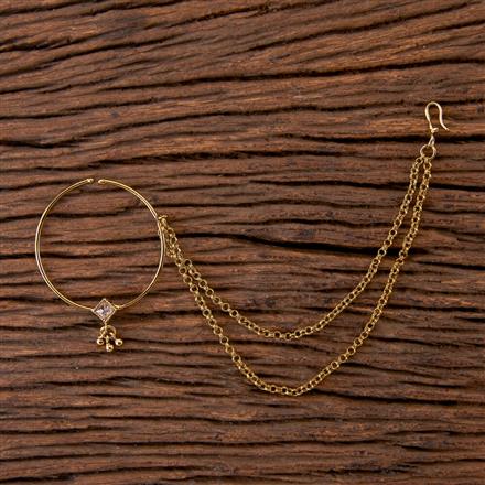 Antique Pressing Nose ring with Mehndi Plating