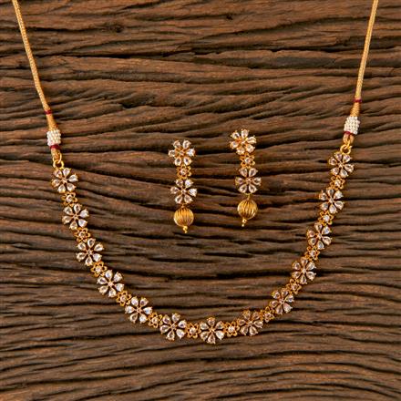 Antique Delicate Necklace with Gold Plating