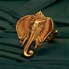 Antique Temple Ring with gold plating