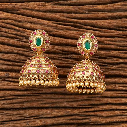 Antique Jhumkis with gold plating