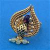 Antique Peacock Ring With Gold Plating