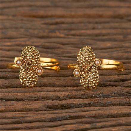 Antique Classic Toe Ring With Gold Plating