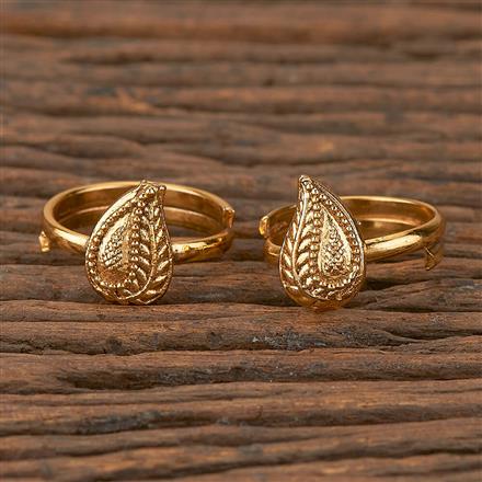 Antique Classic Toe Ring With Gold Plating