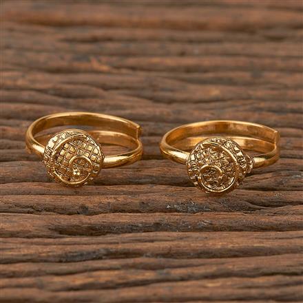 Antique Classic Toe Ring With Gold Plating