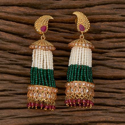 Antique Long Earring With Gold Plating