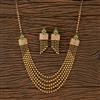 Antique Long Necklace With Gold Plating