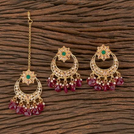 Antique Classic Earring Tikka With Gold Plating