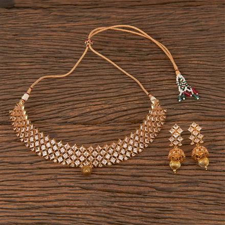 Antique Mukut Necklace With Gold Plating