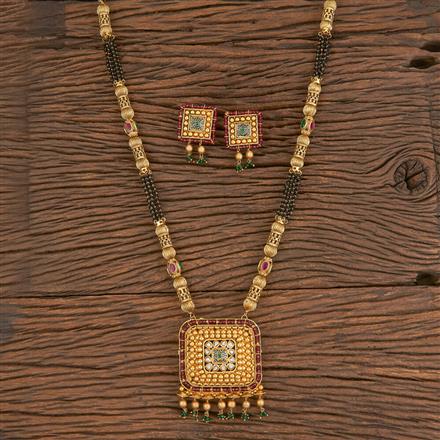 Antique Classic Mangalsutra With Gold Plating