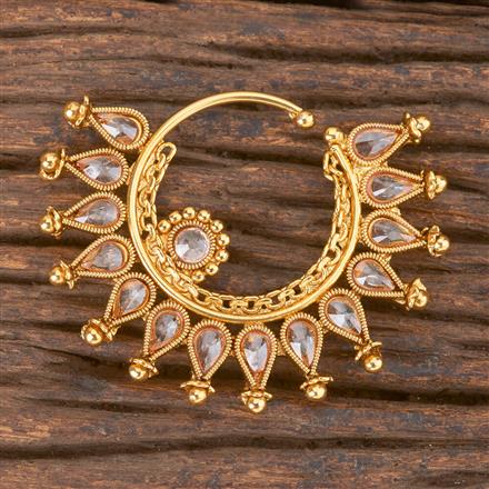 Antique Pressing Nose Ring With Gold Plating