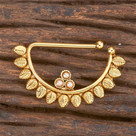 Antique Pressing Nose Ring With Gold Plating