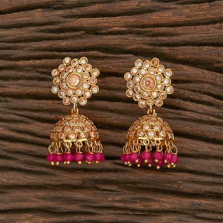 Antique Jhumkis With Gold Plating