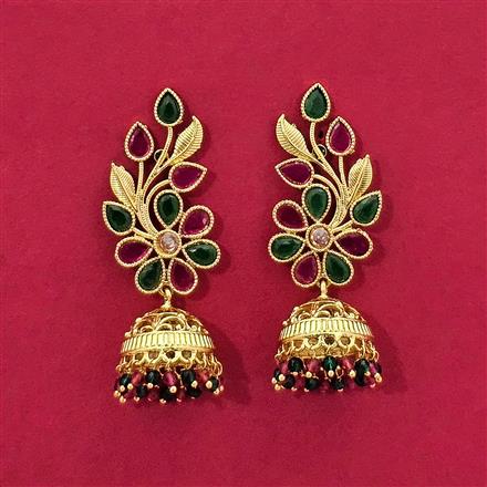 Antique Jhumkis with gold plating