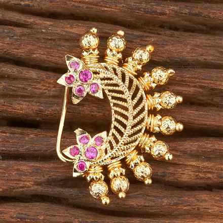 Antique Pressing Nose Ring With Gold Plating