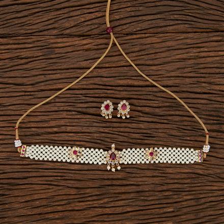 Antique Choker Necklace With Gold Plating