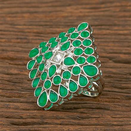 Antique Classic Ring With Rhodium Plating