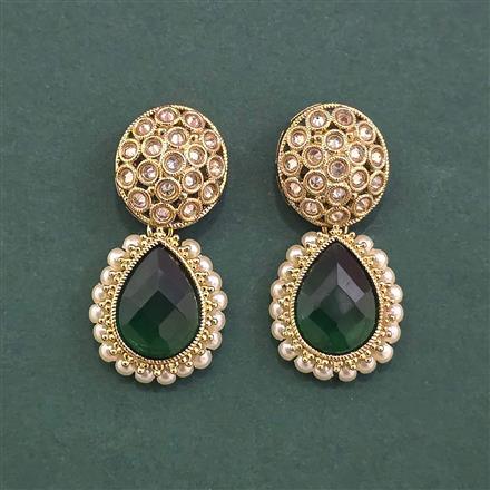 Antique Classic Earring With Mehndi Plating
