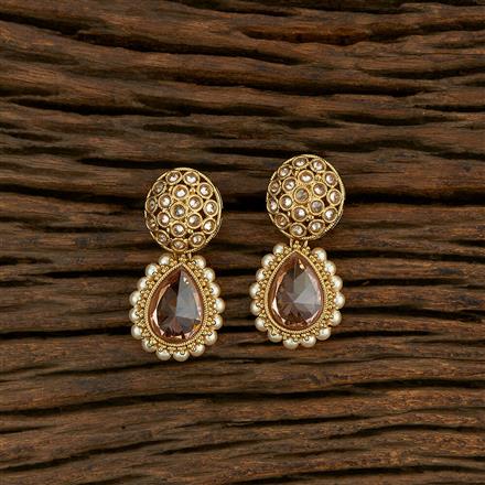 Antique Delicate Earring With Mehndi Plating