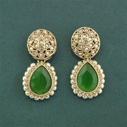 Antique Classic Earring With Mehndi Plating