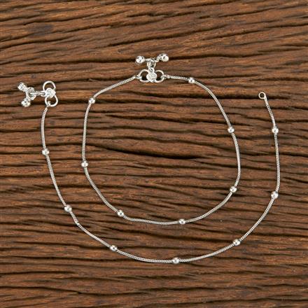Antique Delicate Payal With Rhodium Plating