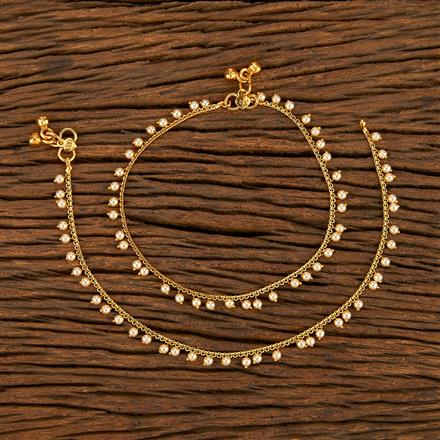 Antique Delicate Payal With Gold Plating
