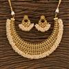 Antique Pearl Necklace With Gold Plating