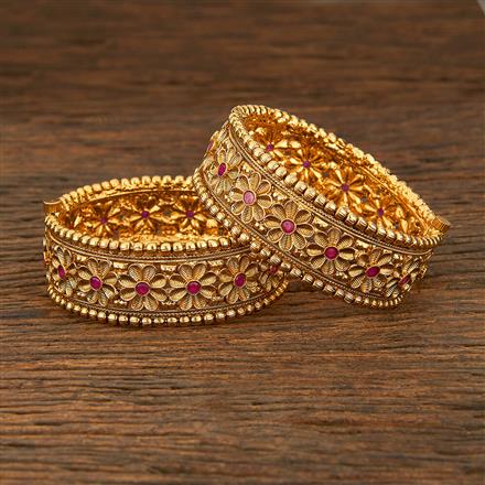 Antique Openable Bangles With Gold Plating