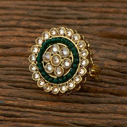 Antique Classic Ring With Mehndi Plating