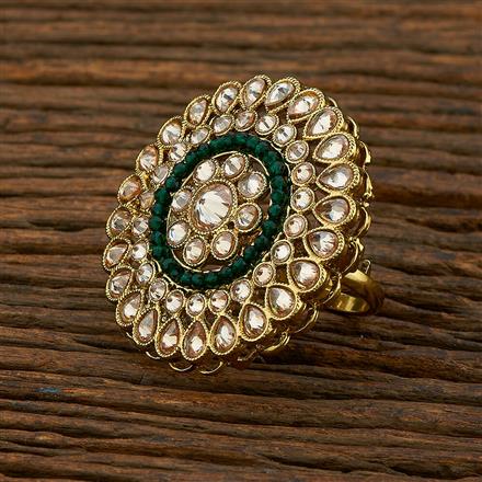 Antique Classic Ring With Mehndi Plating